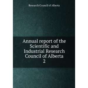   Research Council of Alberta. 2 Research Council of Alberta Books