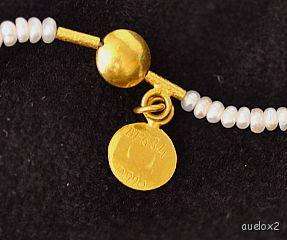 New $1180 GURHAN 24K Gold & Seed Pearl Bracelet SALE  