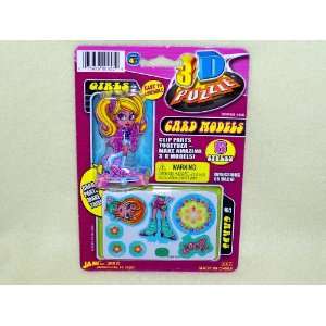  3D Puzzle Card Girls Toys & Games
