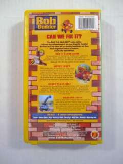 Bob the Builder Can We Fix It? Childrens VHS Tape 045986241016  