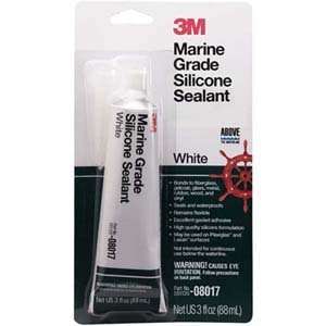  3M Marine Grade Silicone Sealant   Clear 10.3 Cartridge 