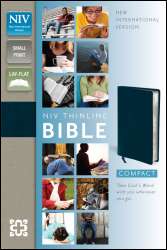   Thinline Bible Navy Bonded Leather Zondervan Thin 9780310435471  