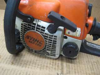 STIHL MS170 30CC 1.6HP SAW W/16 BAR+CHAIN (017, 018, MS180, 021, 025 