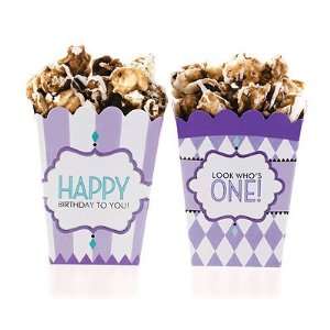  Classic Carnival Birthday Partyware (Purple): Treat Boxes 