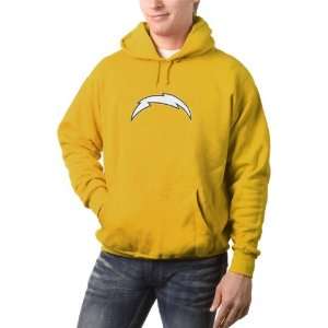  San Diego Chargers Gold Tek Patch Hooded Sweatshirt 