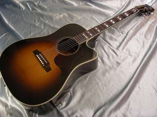 2010 Gibson Hummingbird Pro Cutaway Acoustic Electric Guitar Sunburst 