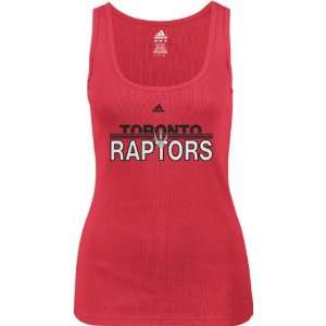 Toronto Raptors  Womens  Red Horizon Long Rib Tank:  