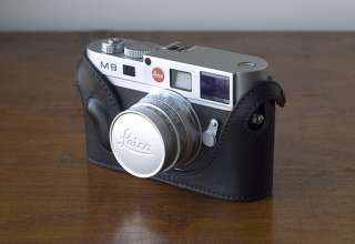 Mr. Zhou Black Leather Half Case for Leica M8 M8.2 M9  