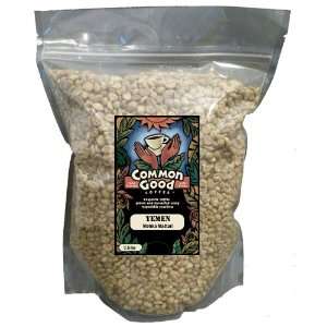 Yemen Coffee Green (Raw Unroasted) Mokha Mattari Whole Bean 3.5 Lb Bag 