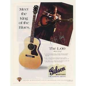   Gibson Montana L 00 Blues King Guitar Print Ad (47894): Home & Kitchen