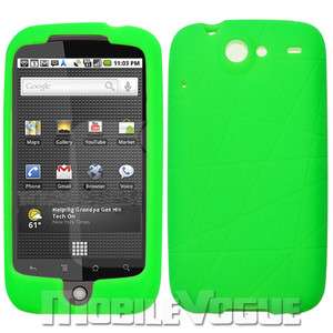 Soft Silicone Skin Case Cover For HTC Google Nexus One T mobile Green