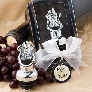   Barware Collection Fleur de Lis Wine Bottle Stopper/Pourer Favors 4878