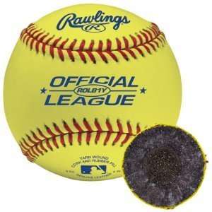  Rawlings ROLB1Y Optic Yellow Leather Training Baseball 