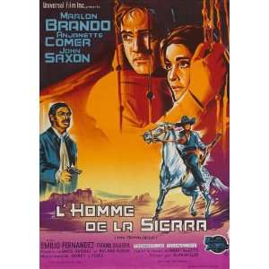   French 27x40 Marlon Brando Anjanette Comer John Saxon: Home & Kitchen