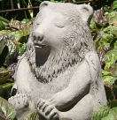 MEDITATING BUDDHA MONKEY Stone Yoga Garden Art Statue  