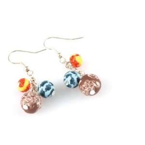  Viva Beads and Viva Bead Jewelry Earrings 3 Bead Cluster 
