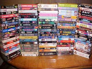 VHS movie LOT OF 100 comedy drama horror action romance ect. ect 