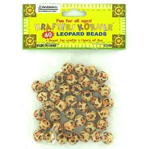  144 Packs of Leopard beads for crafting 