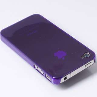 Purple Matte Hard Bumper Back Case Cover For iPhone 4 4S FAST SHIPPING 