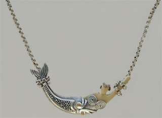 ZEALANDIA NECKLACE, STERLING SILVER MERMAID ALL TIED UP SFG565 