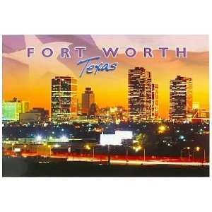  Fort Worth Postcard   Night, Fort Worth Postcards, Fort Worth 
