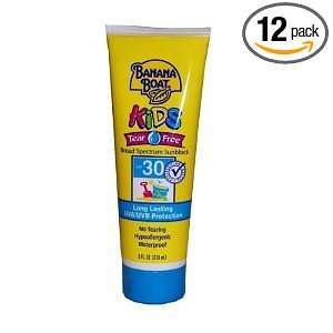  Banana Boat Kids SPF 30 Tear Free Sunblock Lotion  12 PACK 