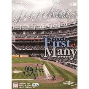  CC Sabathia Autographed New York Yankees 2009 Opening Day 