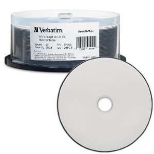  VERBATIM Disc, Blu ray, 2X, DL, 50GB, DataLife +, White 