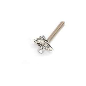   Vintage Pearl Leaf Ring by Argento Vivo  7: Argento Vivo: Jewelry