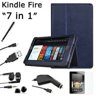 Premium PU Leather Folio Case Pouch Cover W/Stand For  Kindle 