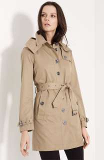   Lakemore Khaki Hooded Trench coat 10 (8) NWT $1095 hooded liner  