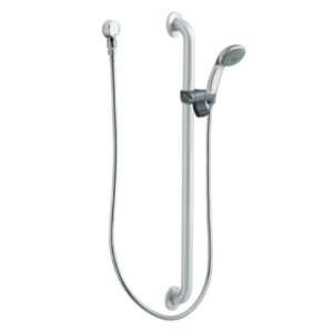 Moen 52236GBM15 Commercial Slide Bar/Grab Bar Shower, Chrome/Stainless