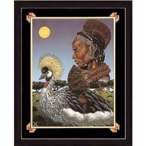  Tribe Woman and Ostrich