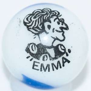11/16 Peltier Comic Marble ~Emma~ Blue & White Swirl  