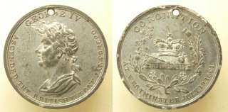 MedalGr.Britain Coronation Medal George IV  