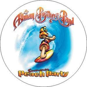  THE ALLMAN BROTHERS BAND SURFIN BUTTON: Home & Kitchen