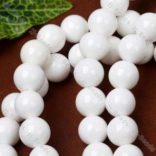10mm Round Ball White Coral MOP Shell Loose Beads 1Str  