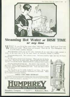 1919 Humphrey Automatic Gas Water Heater Co. Ad  