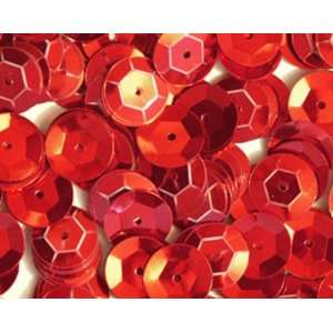  5mm CUP SEQUINS Red Loose sequins for embroidery, applique 