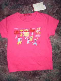 NWT girls 120 6 7 Bossini Kids pink shirt  