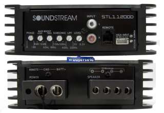 STL1.1200D   Soundstream Monoblock 1200 Watt RMS D Class 2400 Watt Max 
