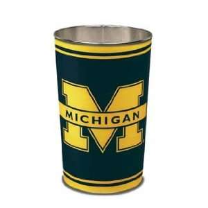  NCAA Michigan Wolverines XL Trash Can: Sports & Outdoors
