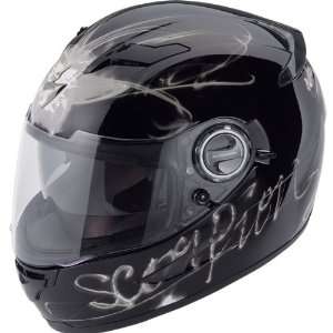   Ardent Motorcycle Helmet   Black / Grey (X Large 89 6134): Automotive