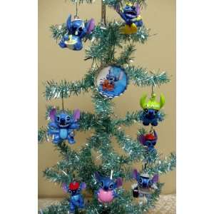 Piece Holiday Christmas Ornament Set Featuring Unique Stitch Bottlecap 