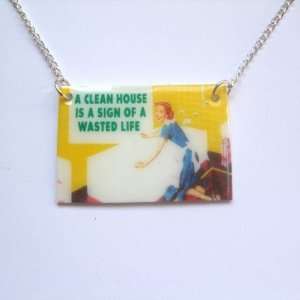  Sour Cherry Clean House Necklace: Jewelry