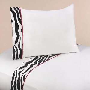 3pc Twin Sheet Set for Funky Zebra Bedding Collection:  