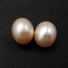 Pair of 12X9.5mm pink teardrop fW Pearl Loose Beads  