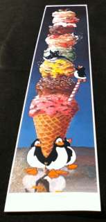 DO IT WITH FLAIR ~ PENGUINS and ice cream ~ California Artist ROBERT 