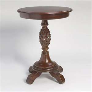  Bernards 7670 Pineapple Accent End Table, Cherry: Home 