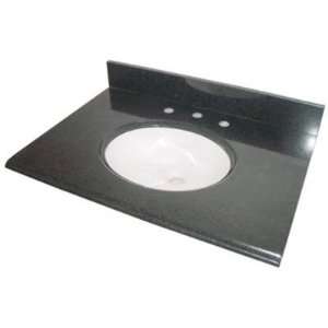  Pegasus 37684 Black Granite 37 Granite Vanity Top with 